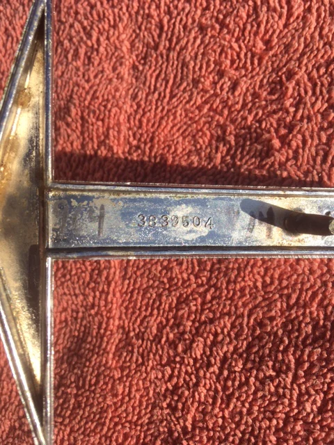 1964 Chevrolet Corvair Monza XLNT USED Front Fender Emblem #3839504 - Image 5