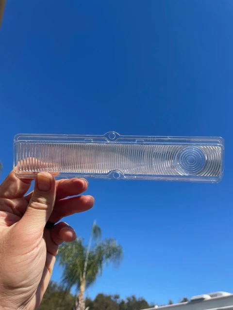 1962 Chevy II / Nova NOS CLEAR Park Light Lamp Turn Signal Indicator Lens Pair #5953435 / 5953436 - Image 6