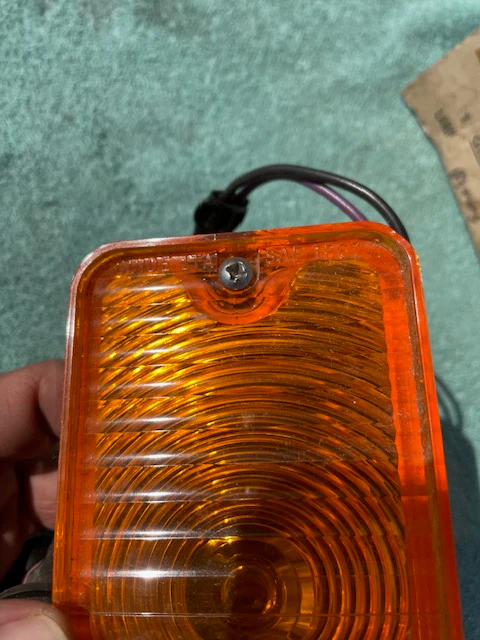 1967 Chevrolet Van G10 G20 NOS LH Park Light Lens Turn Signal Assembly #911459 - Image 2