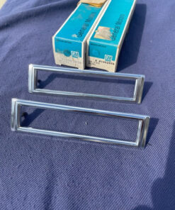 Alternative view of 1970-1975 Chevrolet II 2 Nova NOS Rear Fender Side Marker Bezel Pair #3962934