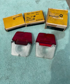 1962-1964 Chevy II / Nova NOS Backup Tail Light Lamp Lens Pair Set #5953465 / 5953466