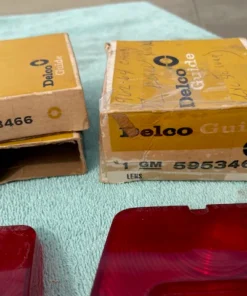 Alternative view of 1962-1964 Chevy II / Nova NOS Backup Tail Light Lamp Lens Pair Set #5953465 / 5953466