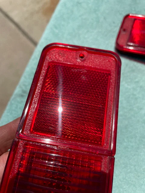 1968-1972 Chevrolet GMC Truck Blazer 1971-1985 Van NOS RED Rear Side Marker Pair #915119 / 916087 - Image 5