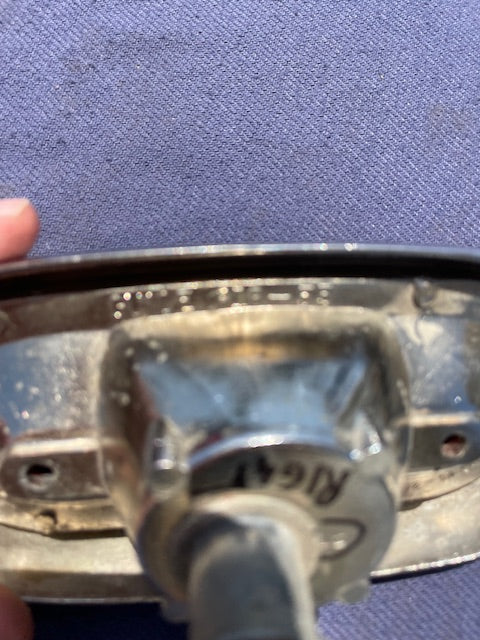 1955-1959 Chevrolet Suburban Panel Truck USED Tail Light Lamp Lens + Bezel Pair #5952787 / 5946391 - Image 12