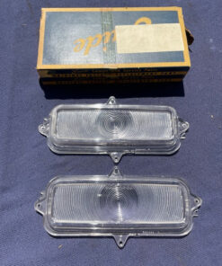 1960-1966 Chevrolet Pickup Truck / 67-72 TILT NOS CLEAR Park Light Lamp Lens Pair #5950666