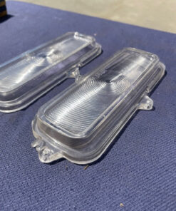 Alternative view of 1960-1966 Chevrolet Pickup Truck / 67-72 TILT NOS CLEAR Park Light Lamp Lens Pair #5950666