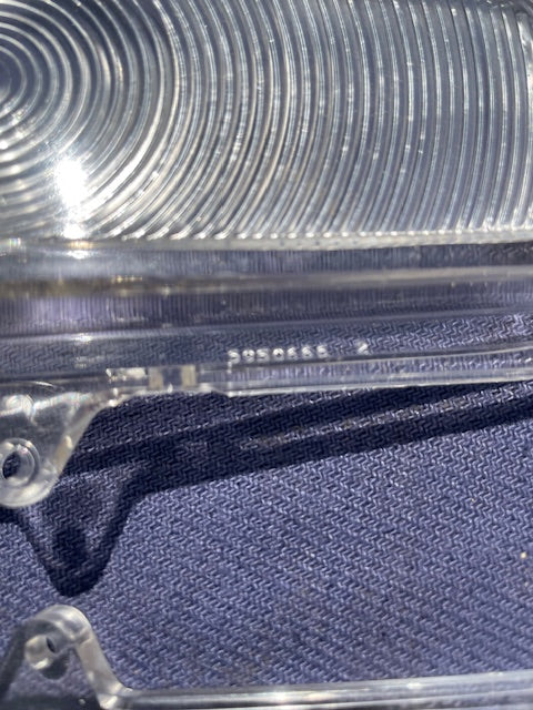 1960-1966 Chevrolet Pickup Truck / 67-72 TILT NOS CLEAR Park Light Lamp Lens Pair #5950666 - Image 4
