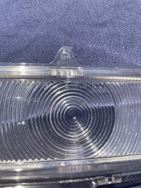 1960-1966 Chevrolet Pickup Truck / 67-72 TILT NOS CLEAR Park Light Lamp Lens Pair #5950666 - Image 5
