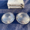 1957 Chevrolet 150 210 Bel Air NORS CLEAR Park Light Lamp Turn Signal Lens Pair (OEM #5947754)