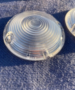 Alternative view of 1957 Chevrolet 150 210 Bel Air NORS CLEAR Park Light Lamp Turn Signal Lens Pair (OEM #5947754)