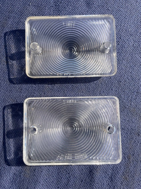1954-1955 (1st design) Chevrolet Pickup Truck NOS Park Light Turn Signal Lens Pair #5942151 - Image 6