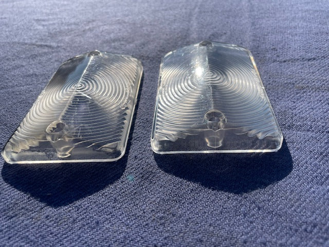 1954-1955 (1st design) Chevrolet Pickup Truck NOS Park Light Turn Signal Lens Pair #5942151 - Image 7