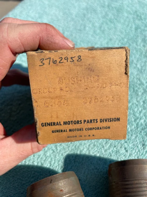 1960-1963 Chevrolet 1-Ton Truck 30 NOS Upper A Arm Control Steering Knuckle Bushing Pair #3762958 - Image 2
