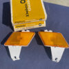 1970 Chevrolet Bel Air, Biscayne, Caprice, Impala NOS Front Bumper/Fender Amber Side Marker Pair #917091 / 917092 / 917653 / 917654