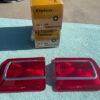 1965 Chevrolet Chevelle Malibu 6 V8 396 327 NOS Tail Light Lamp Lens Pair #5956889 / 5956890