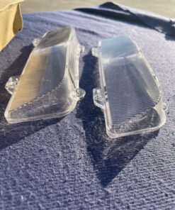 Alternative view of 1960 Chevrolet Impala Biscayne Bel Air NORS CLEAR Park Light Lamp Lens Pair (OEM #5951117)