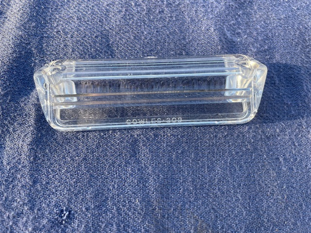 1957 Chevrolet 150 210 Bel Air NORS CLEAR License Plate Light Lamp Lens (OEM #5947970)