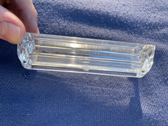 1957 Chevrolet 150 210 Bel Air NORS CLEAR License Plate Light Lamp Lens (OEM #5947970) - Image 3