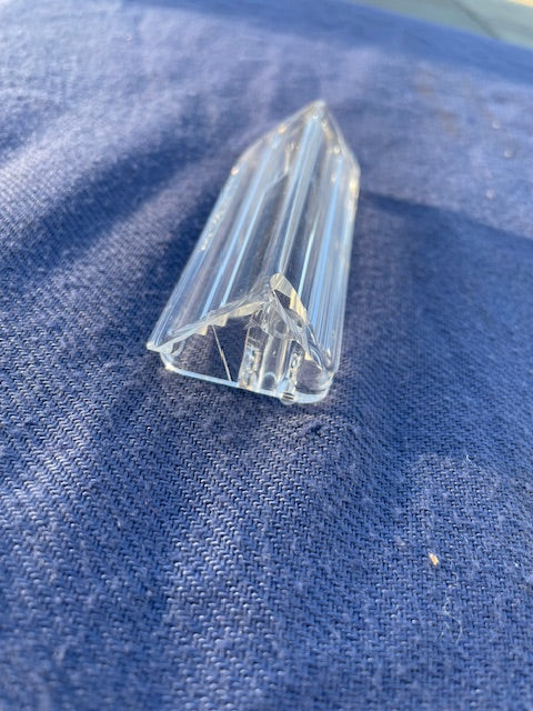1957 Chevrolet 150 210 Bel Air NORS CLEAR License Plate Light Lamp Lens (OEM #5947970) - Image 4