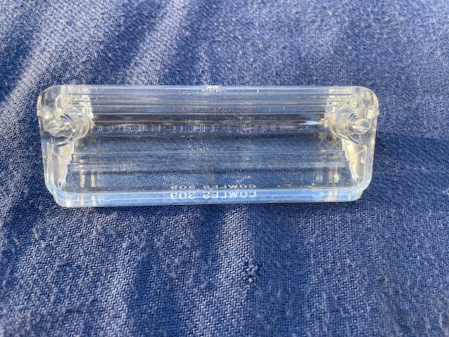 1957 Chevrolet 150 210 Bel Air NORS CLEAR License Plate Light Lamp Lens (OEM #5947970) - Image 5