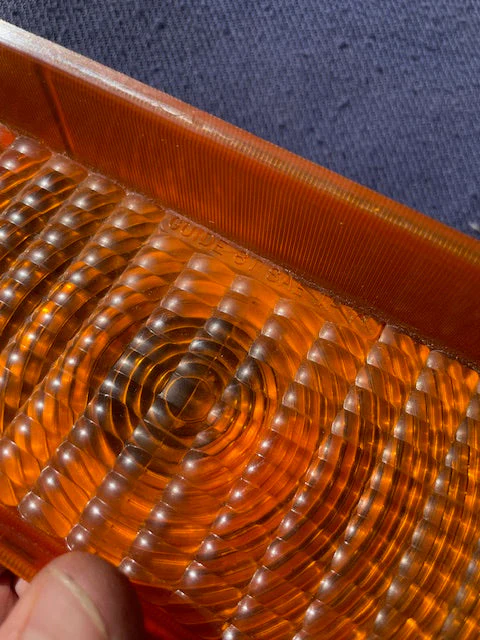 1971 1972 Chevrolet Truck Blazer NOS AMBER LH Park Light Lamp Lens #5964453 - Image 3