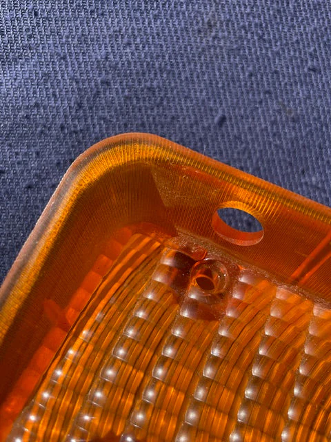 1971 1972 Chevrolet Truck Blazer NOS AMBER LH Park Light Lamp Lens #5964453 - Image 4