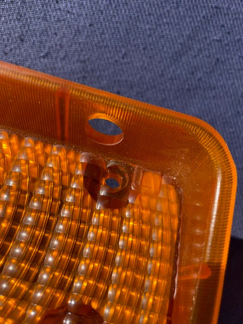 1971 1972 Chevrolet Truck Blazer NOS AMBER LH Park Light Lamp Lens #5964453 - Image 5