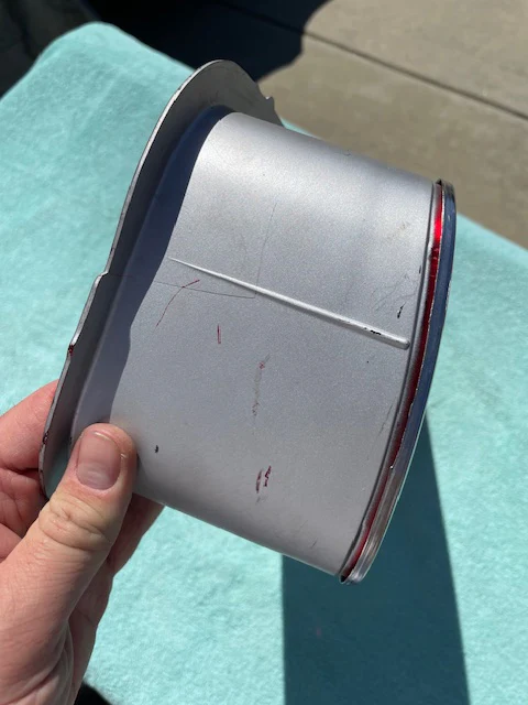1974 Chevrolet Chevelle Malibu Laguna S3 NOS RH Tail Light Lens #5953054 (CRACK) - Image 6