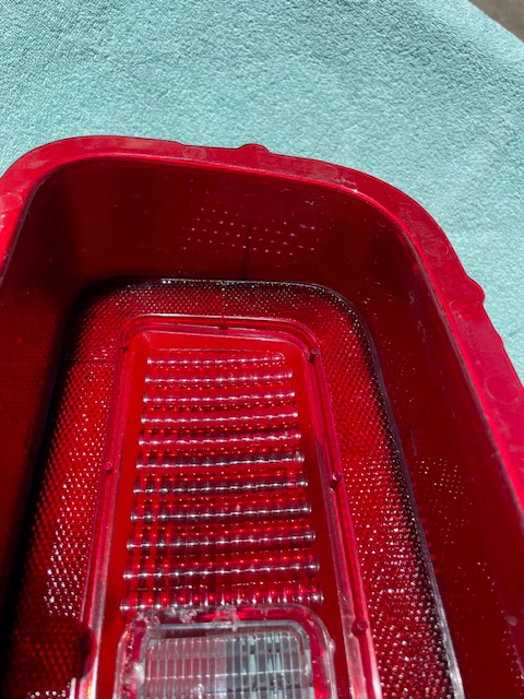 1974 Chevrolet Chevelle Malibu Laguna S3 NOS RH Tail Light Lens #5953054 (CRACK) - Image 9