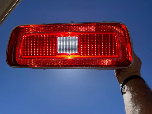 1974 Chevrolet Chevelle Malibu Laguna S3 NOS RH Tail Light Lens #5953054 (CRACK) - Image 19