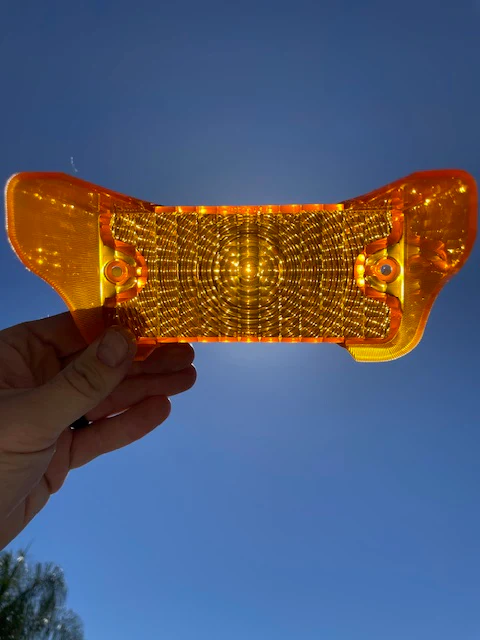 1972 Chevrolet Impala Caprice Bel Air Biscayne SS NOS Park Light Lamp Turn Signal Lens Pair #5964676 - Image 9