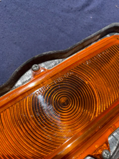 1960-1966 Chevrolet Pickup Truck / 67-72 TILT Amber Park Light Lamp Lens Housing #897251 / 5954176 - Image 6