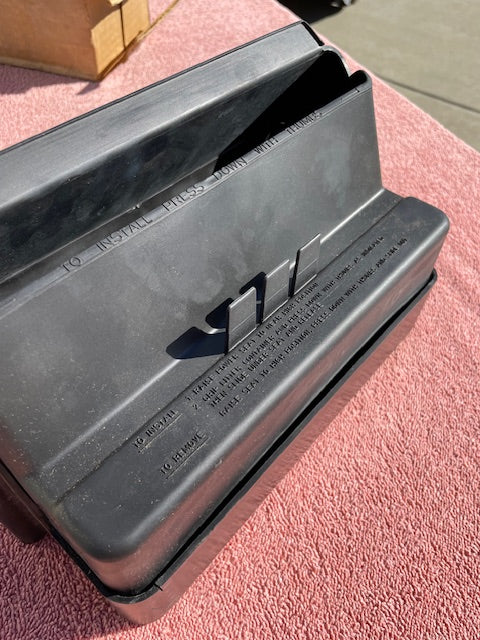 1970's Chevrolet GM NOS Power Seat Underseat Litter Trash Container #981935 - Image 5
