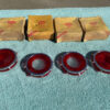 1962 Chevrolet Corvair 500 700 Monza NORS Tail Light Backup Lens Set (4) OEM #5953272 / 5953232
