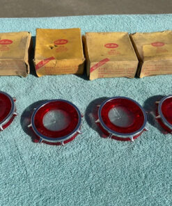 1962 Chevrolet Corvair 500 700 Monza NORS Tail Light Backup Lens Set (4) OEM #5953272 / 5953232