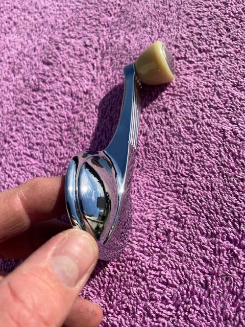 1949 Chevrolet Fleetline Styleline NORS Window Crank Handles IVORY Knob (STRESS CRACKS) (repl. OEM #4564255) - Image 10