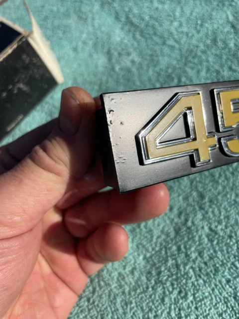 1975 1976 Chevrolet Pickup Truck C10 C20 C30 NOS "454" Grille Emblem #357286 (cast 343992) - Image 7
