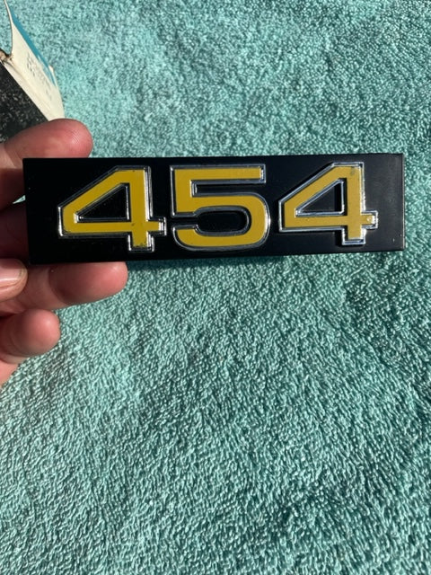 1975 1976 Chevrolet Pickup Truck C10 C20 C30 NOS "454" Grille Emblem #357286 (cast 343992) - Image 8