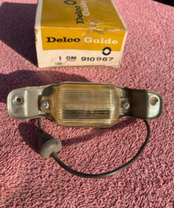 1966-1971 Chevrolet NOS Delco GUIDE License Plate Lamp Lens Assembly #910967