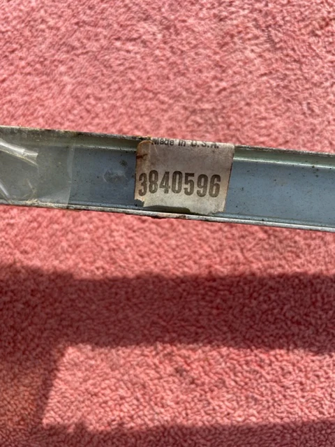 1963-1967 Chevrolet Corvette NOS Window Rear Glass Frame Channel Run Track Pair #3840595 / 3840596 - Image 4