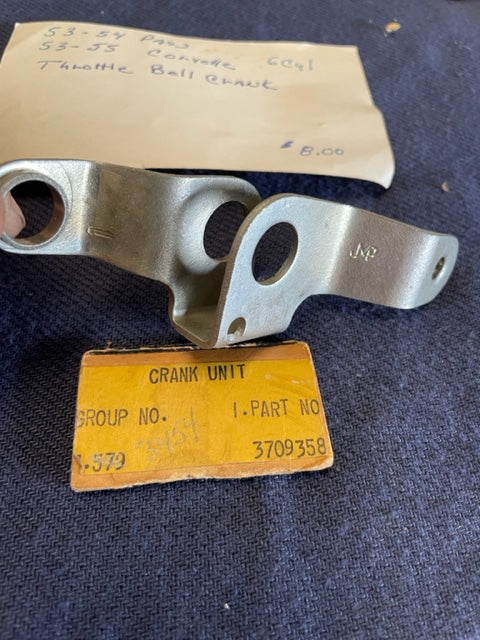 1953-1954 Chevrolet 150, 210, Bel Air NOS Gas Accelerator Bell Crank #3709358 - Image 2