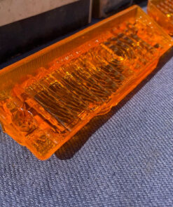 Alternative view of 1968 Chevrolet Bel Air Biscayne Impala Caprice NOS Amber Park Light Lens Pair #5960367 / 5960368
