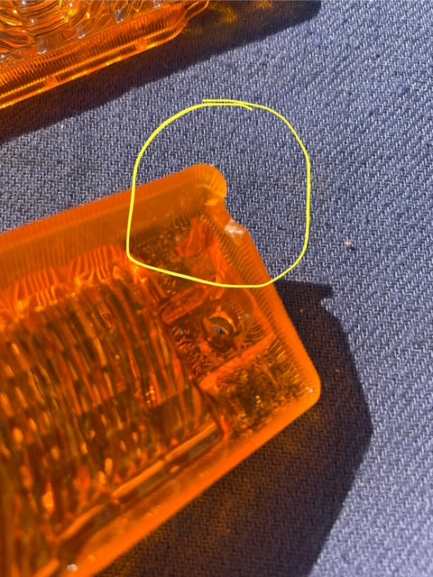 1968 Chevrolet Bel Air Biscayne Impala Caprice NOS Amber Park Light Lens Pair #5960367 / 5960368 - Image 7