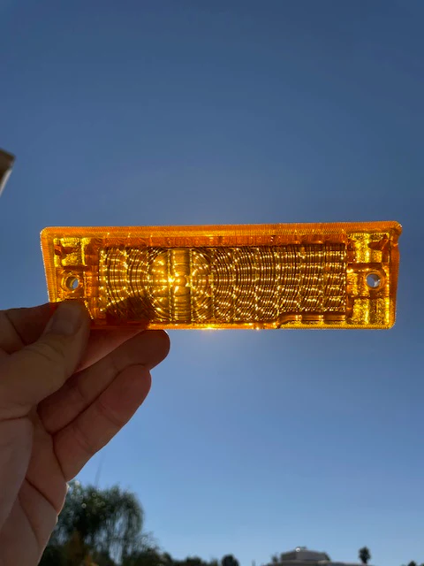 1968 Chevrolet Bel Air Biscayne Impala Caprice NOS Amber Park Light Lens Pair #5960367 / 5960368 - Image 9