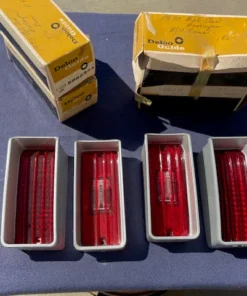 1970 Chevrolet Bel-Air / Biscayne NOS Tail Light + Backup Lamp Lens Set #5964231 / 5964232 / 5964243 / 5964244