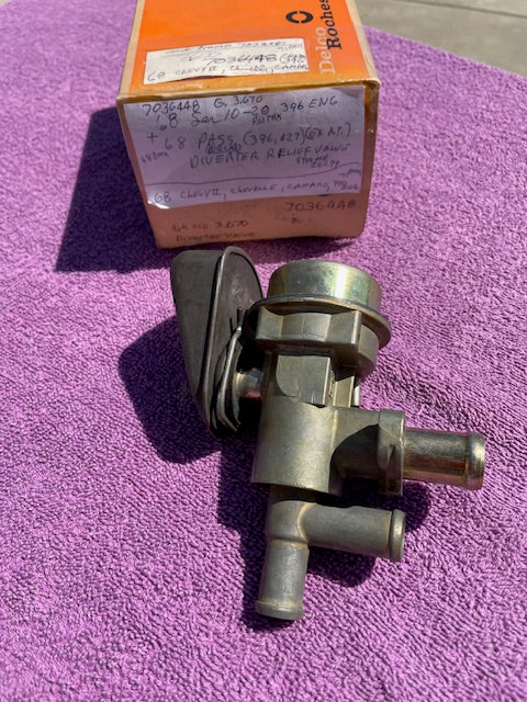 1968 Chevrolet Chevelle Camaro Impala Caprice Nova Pickup Truck 396 427 NOS Smog Air Diverter Valve #7036448 - Image 3