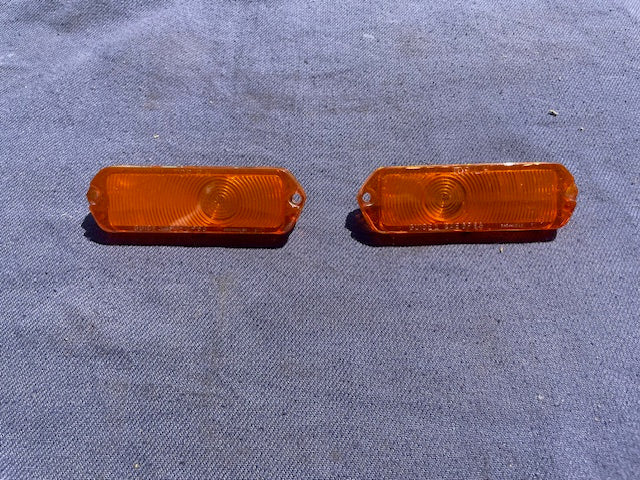 1963 Chevrolet Impala Biscayne Bel Air SS NICE USED Park Light Lamp Lens Pair