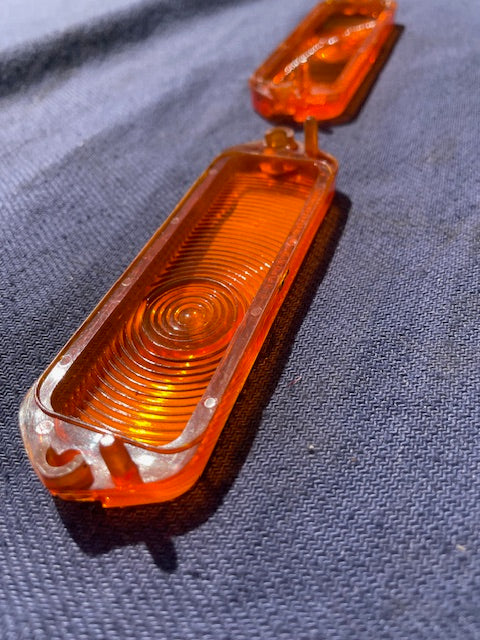 1963 Chevrolet Impala Biscayne Bel Air SS NICE USED Park Light Lamp Lens Pair - Image 5