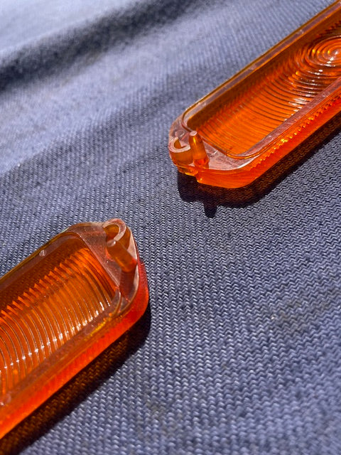 1963 Chevrolet Impala Biscayne Bel Air SS NICE USED Park Light Lamp Lens Pair - Image 6