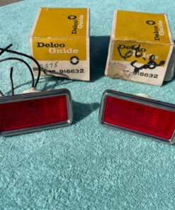 1968 1969 Chevy II Camaro El Camino NOS Rear Side Marker Lamp Lens Pair #916632